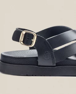 Discount Flat Sandal Morena 005 Black Flat Sandals