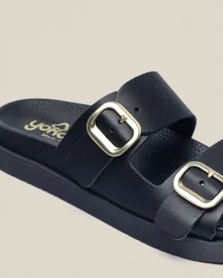 Cheap Flat Sandal MORENA-004 Black Flat Sandals