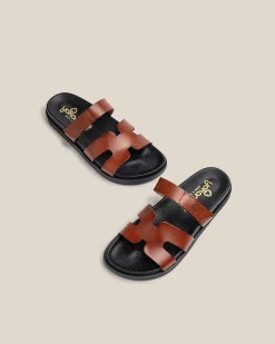 Clearance Flat Sandal MORENA-125 Brown Flat Sandals