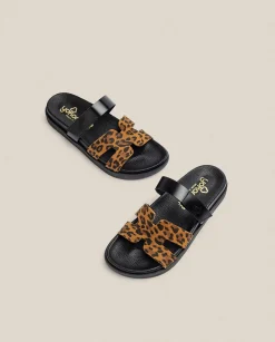 New Flat Sandal MORENA-125 Leopard Flat Sandals
