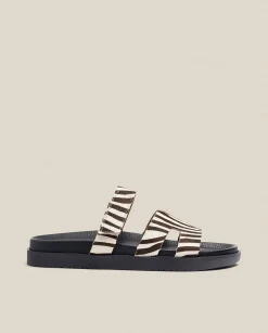 Cheap Flat Sandal MORENA-125 Zebra Flat Sandals