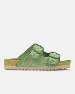 Discount Flat Sandal NOJA-003 Green Flat Sandals
