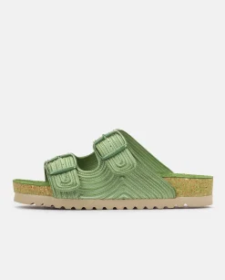 Discount Flat Sandal NOJA-003 Green Flat Sandals