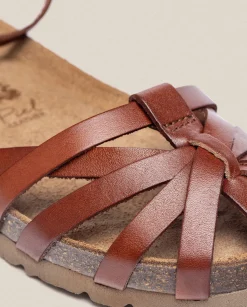 Best Flat Sandal Villa 011 Brown Flat Sandals