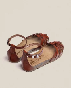 Best Flat Sandal Villa 011 Brown Flat Sandals