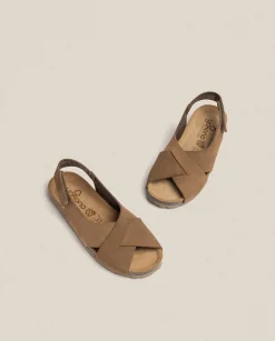 Outlet Flat Sandal VILLA-175 Brown Flat Sandals