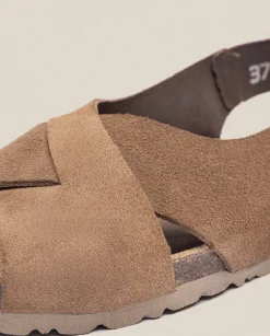 Outlet Flat Sandal VILLA-175 Brown Flat Sandals