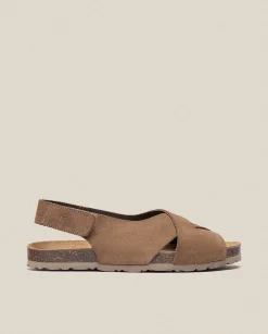 Outlet Flat Sandal VILLA-175 Brown Flat Sandals