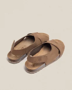 Outlet Flat Sandal VILLA-175 Brown Flat Sandals