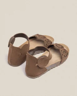 Hot Flat Sandal VILLA-086 Brown Flat Sandals