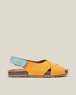 Best Flat Sandal VILLA-175 Orange Flat Sandals