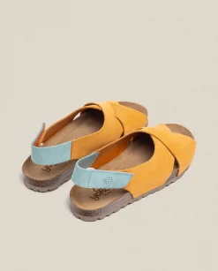Best Flat Sandal VILLA-175 Orange Flat Sandals