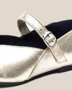 Fashion Flat Shoe ARI-001 Gold Ballerinas|Shoes