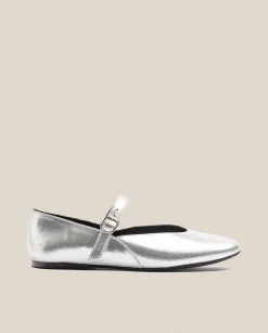 New Flat Shoe ARI-001 Silver Ballerinas|Shoes