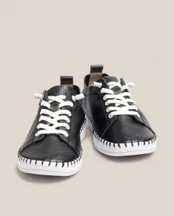 Online Flat Shoe FLOW-004 Black Sneakers|Shoes