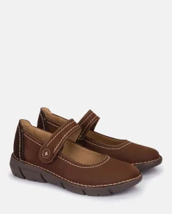 Best Flat Shoe OLBA-005 Brown Shoes