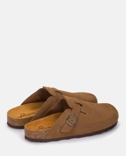 Best Sale Flat Shoe ZUECO-559 Brown Clogs|Sandals