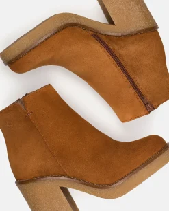 Online Heeled Ankle Boot GELA-001 Leather Ankle Boots