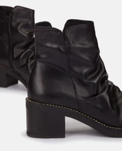 Fashion Heeled Ankle Boot MESINA-003 Black Ankle Boots