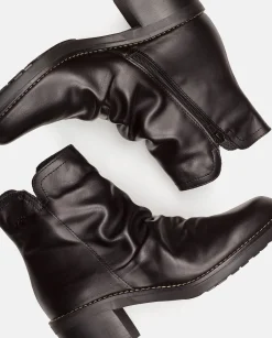 Fashion Heeled Ankle Boot MESINA-003 Black Ankle Boots