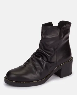 Fashion Heeled Ankle Boot MESINA-003 Black Ankle Boots