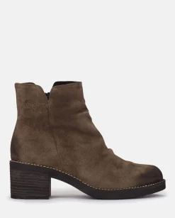 Outlet Heeled Ankle Boot MESINA-003 Grey Ankle Boots