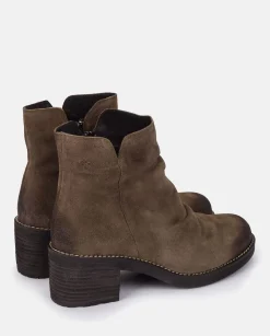 Outlet Heeled Ankle Boot MESINA-003 Grey Ankle Boots