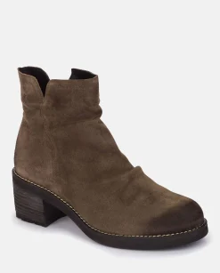Outlet Heeled Ankle Boot MESINA-003 Grey Ankle Boots