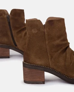 Hot Heeled Ankle Boot MESINA-003 Brown Ankle Boots
