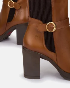 Online Heeled Ankle Boot PILSEN-003 Leather Ankle Boots