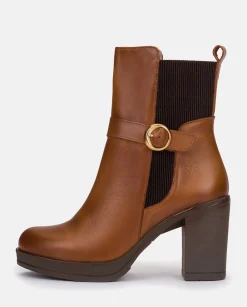 Online Heeled Ankle Boot PILSEN-003 Leather Ankle Boots