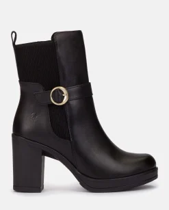 Flash Sale Heeled Ankle Boot PILSEN-003 Black Ankle Boots