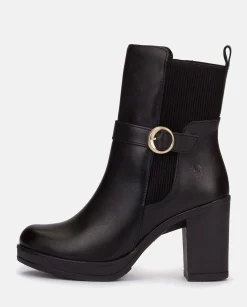Flash Sale Heeled Ankle Boot PILSEN-003 Black Ankle Boots