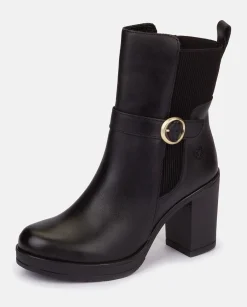 Flash Sale Heeled Ankle Boot PILSEN-003 Black Ankle Boots
