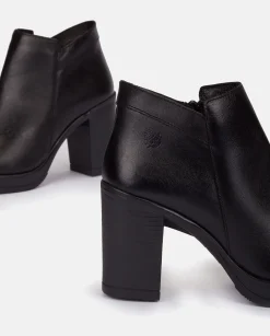 Outlet Heeled Ankle Boot PILSEN-004 Black Ankle Boots