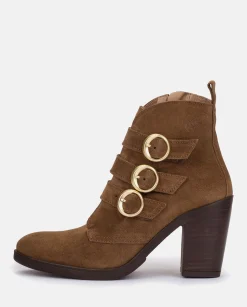 Clearance Heeled Ankle Boot TOURS-005 Brown Ankle Boots