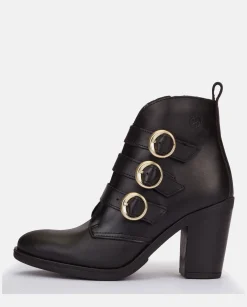 Clearance Heeled Ankle Boot TOURS-005 Black Ankle Boots