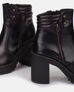 Store Heeled Ankle Boot TUNA-002 Black Ankle Boots