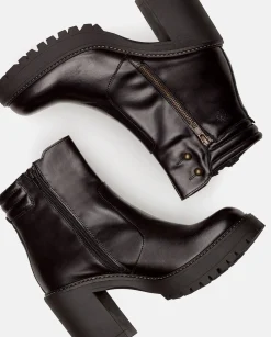 Store Heeled Ankle Boot TUNA-002 Black Ankle Boots