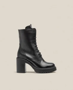 Best Sale Heeled Ankle Boot TUNA-006 Black Ankle Boots