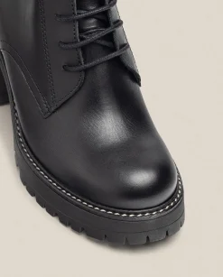 Best Sale Heeled Ankle Boot TUNA-006 Black Ankle Boots