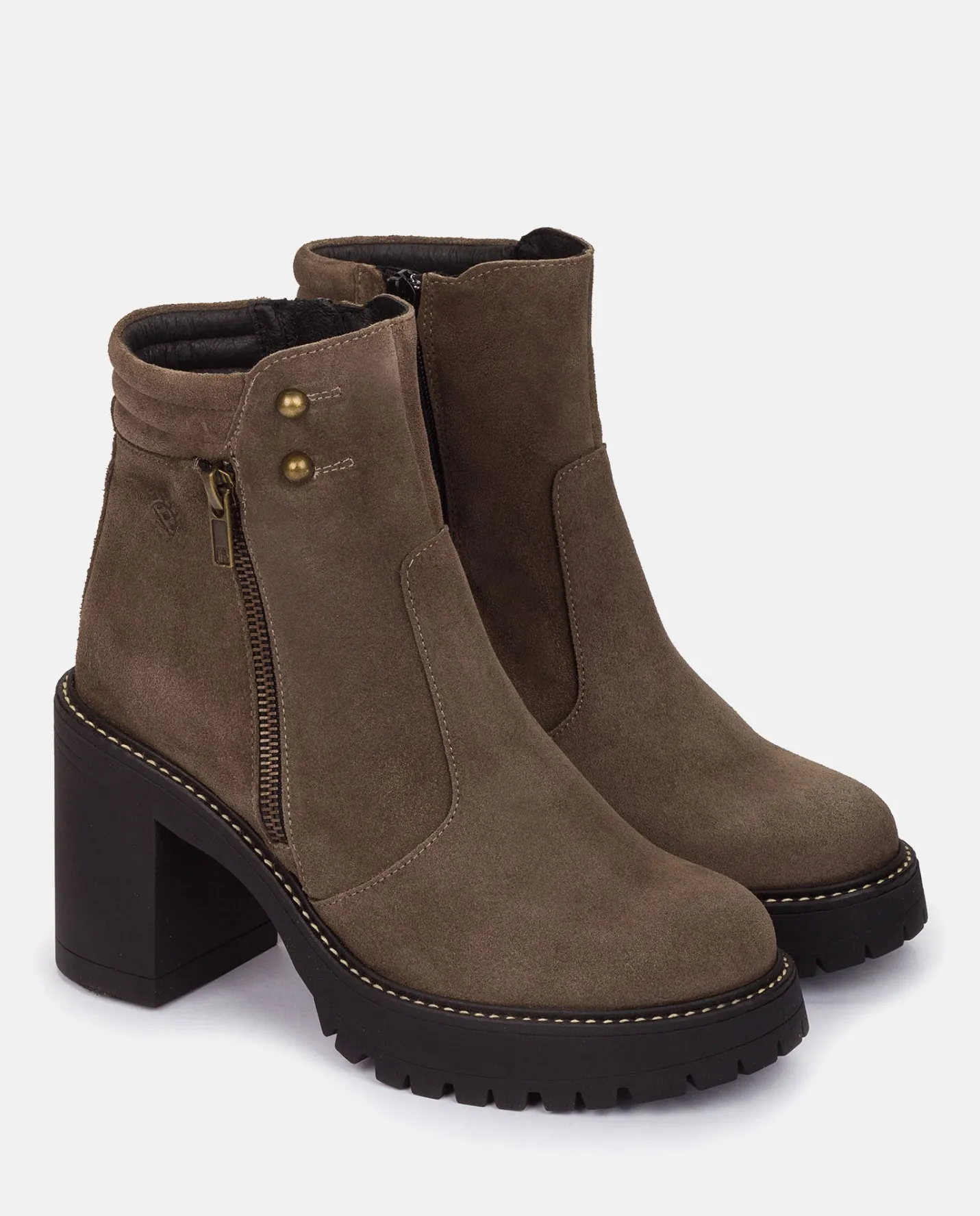 Sale Heeled Ankle Boot TUNA-002 Grey Ankle Boots