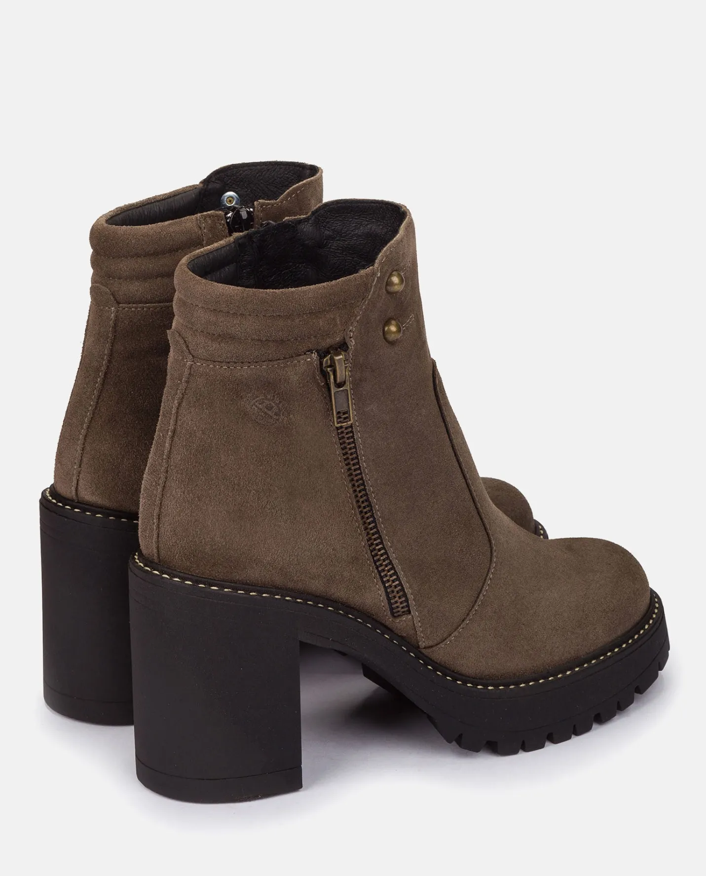 Sale Heeled Ankle Boot TUNA-002 Grey Ankle Boots