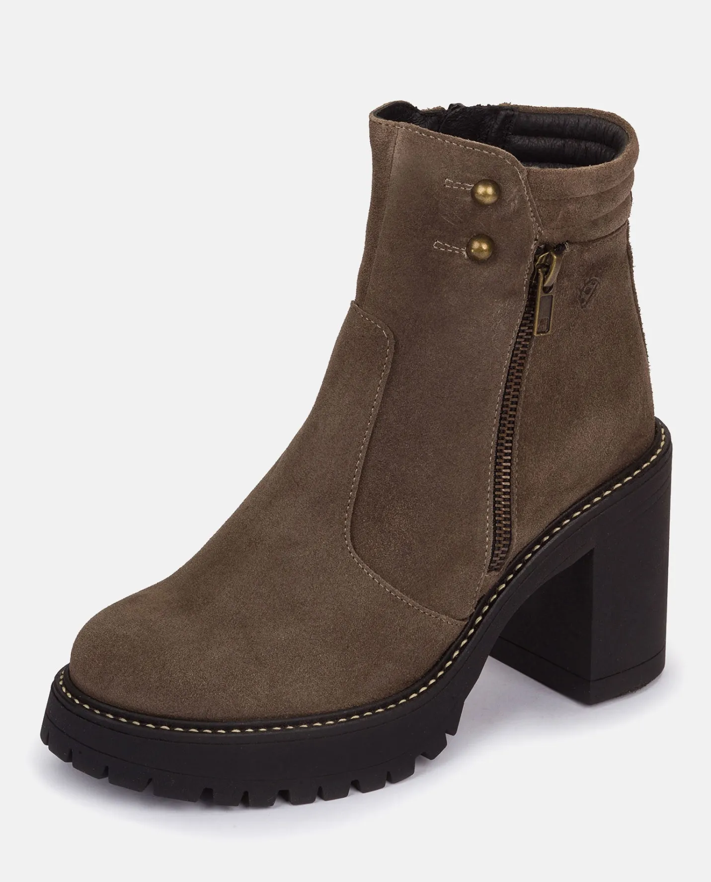 Sale Heeled Ankle Boot TUNA-002 Grey Ankle Boots