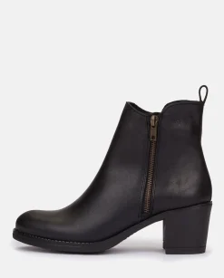 Flash Sale Heeled Ankle Boots LILLE-012 Black Ankle Boots