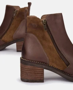 Flash Sale Heeled Ankle Boots MESINA-002 Brown Ankle Boots