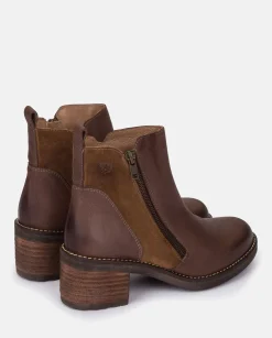 Flash Sale Heeled Ankle Boots MESINA-002 Brown Ankle Boots