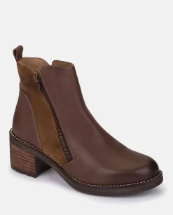 Flash Sale Heeled Ankle Boots MESINA-002 Brown Ankle Boots