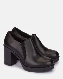 Cheap Heeled Ankle Boots PILSEN-005 Black Shoes