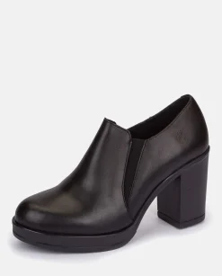 Cheap Heeled Ankle Boots PILSEN-005 Black Shoes